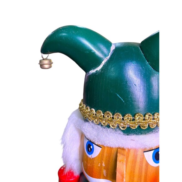 Wooden Court Jester Nutcracker Christmas Holiday Multicolor *READ* - Picture 8 of 13